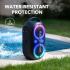 Soundcore Anker Rave Party 2 Portable Speaker, 120W Stereo Sound, PartyCast 2.0, Light Show, IPX4 Water-Resistant, 16H Playtime, Mic Input, Custom EQ & Bass Up for Party, Tailgating, Backyard, Pool - Black